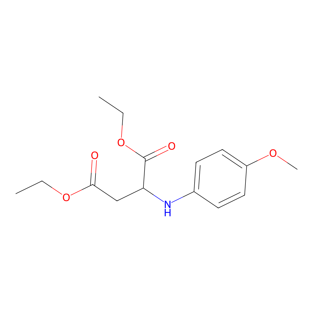 Diethyl (4-methoxyphenyl)aspartate molecular structure, CAS 1045704-41-3