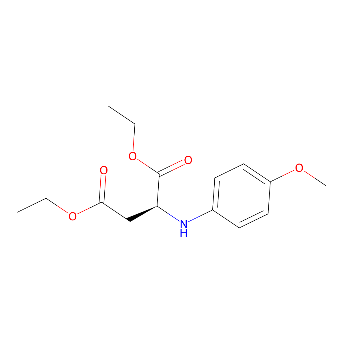 Diethyl (4-methoxyphenyl)aspartate molecular structure, CAS 1045704-41-3