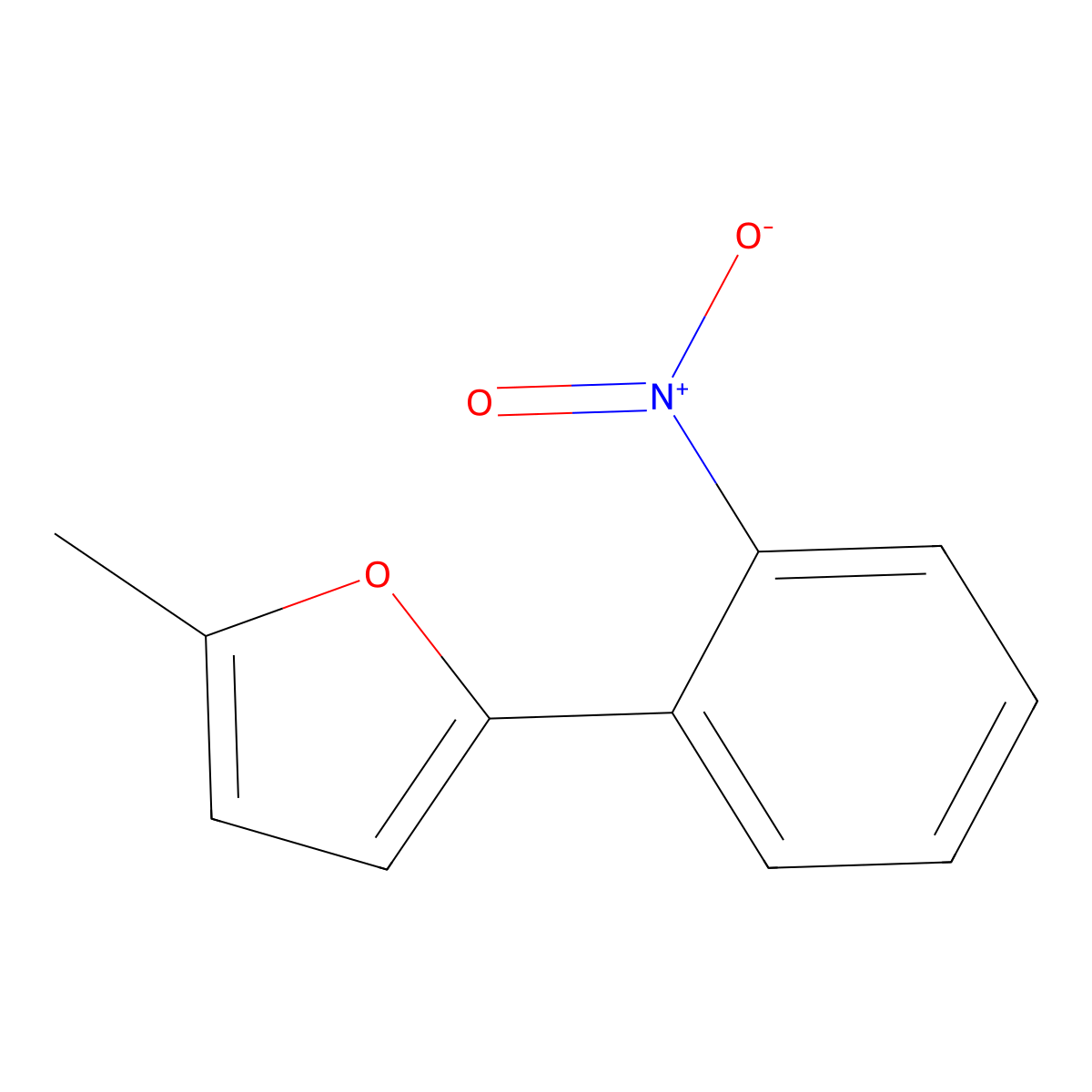 2-Methyl-5-(2-nitrophenyl)furan molecular structure, CAS 1045704-61-7