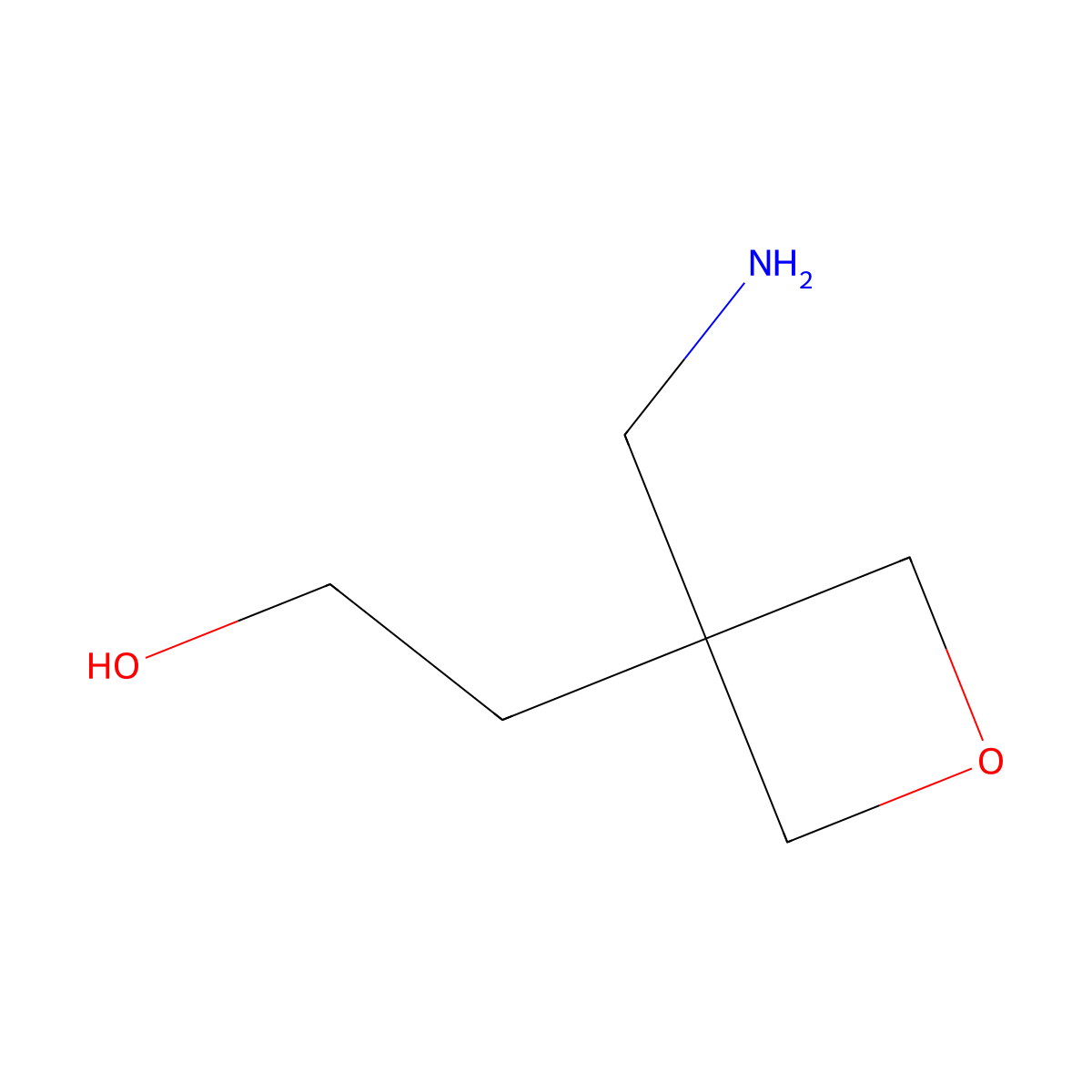 2-(3-(Aminomethyl)oxetan-3-yl)ethanol molecular structure, CAS 1045709-42-9