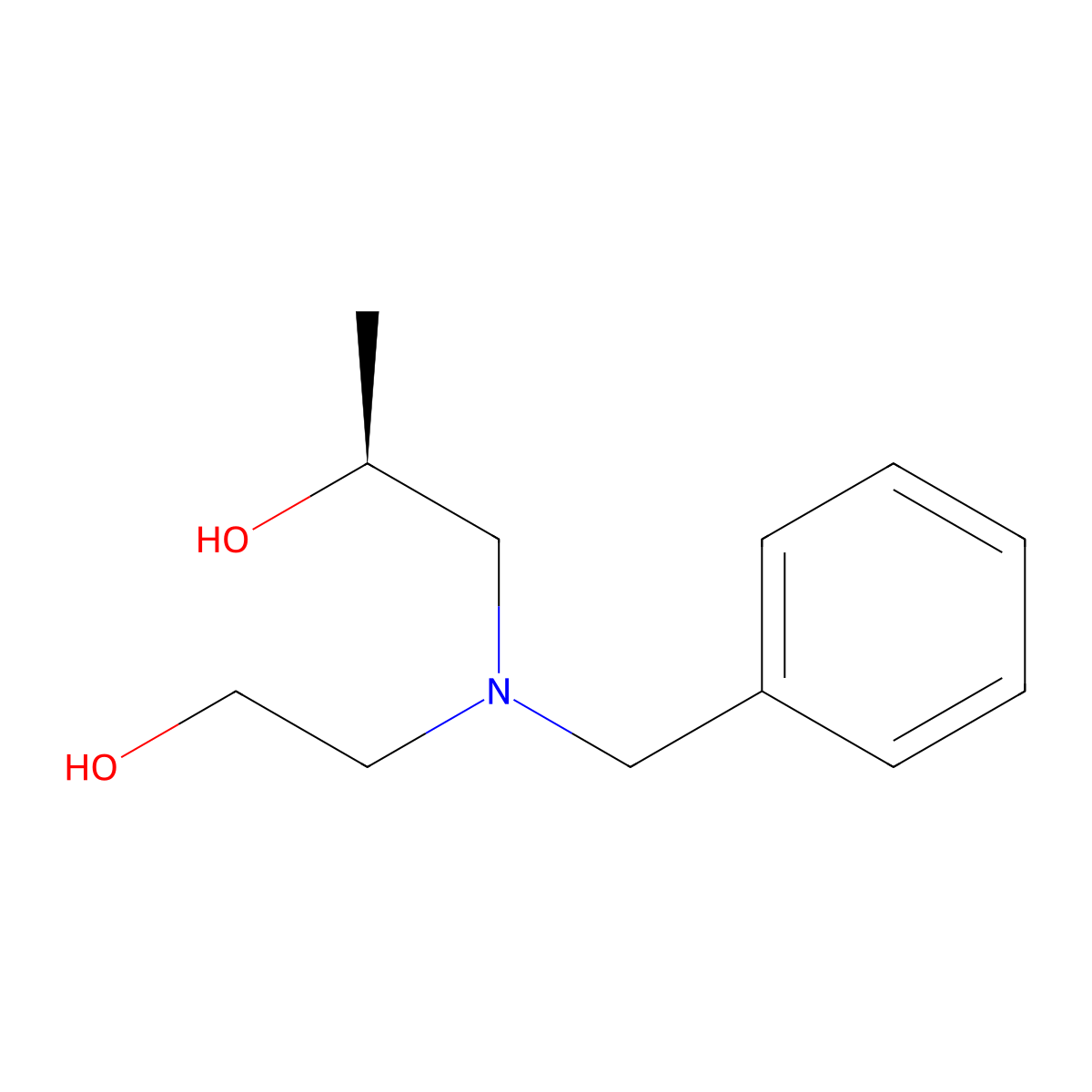 (S)-1-(Benzyl(2-hydroxyethyl)amino)propan-2-ol molecular structure, CAS 1045709-86-1