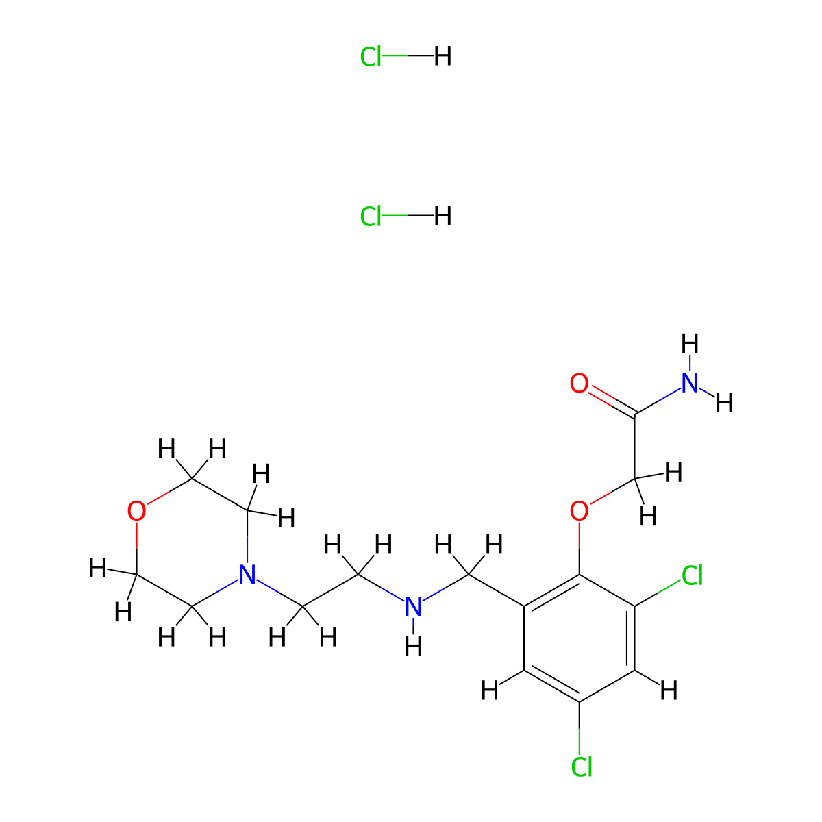 C15H23Cl4N3O3 molecular structure, CAS 1045791-45-4