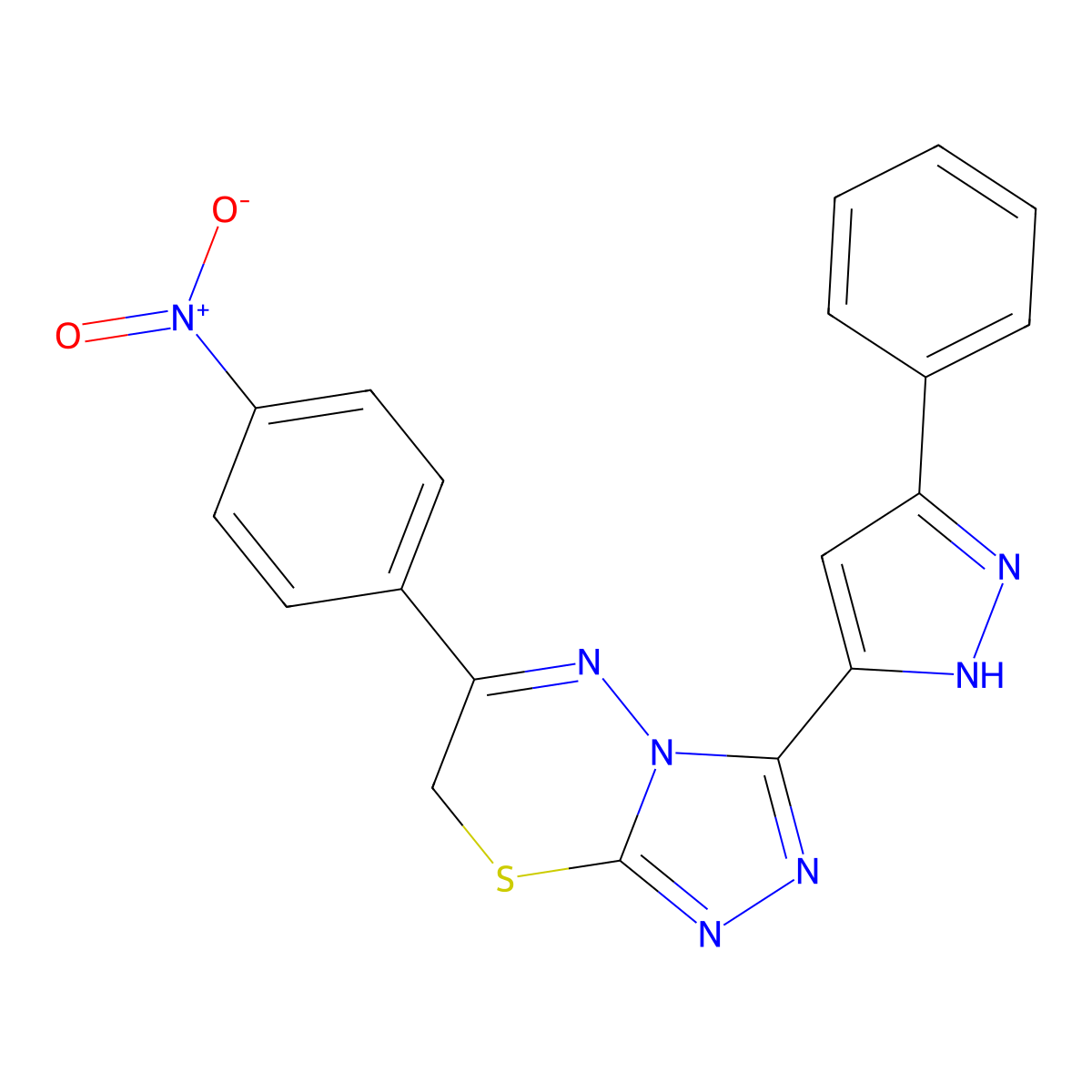C19H13N7O2S molecular structure, CAS 1045799-28-7