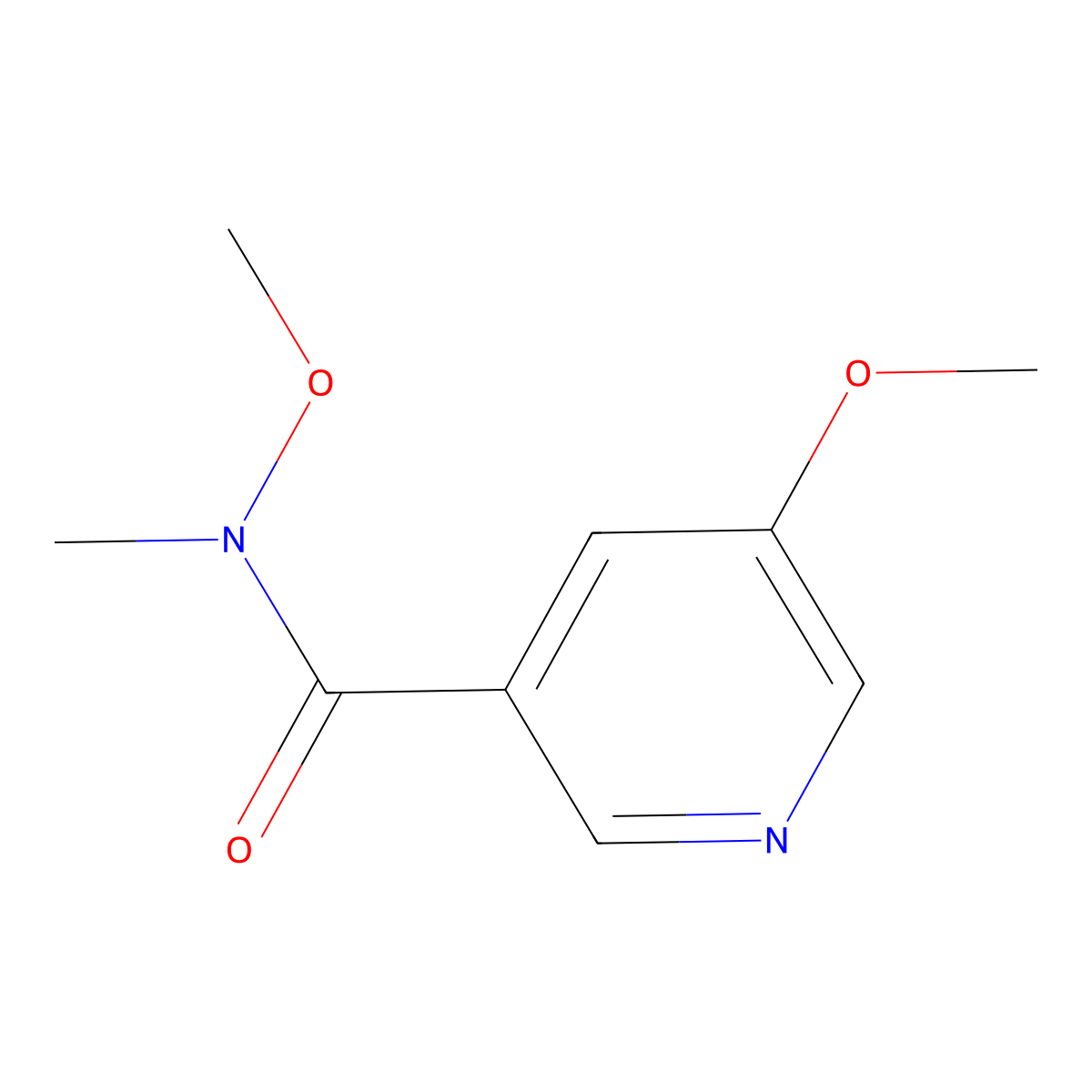 N,5-Dimethoxy-N-methylnicotinamide molecular structure, CAS 1045855-73-9