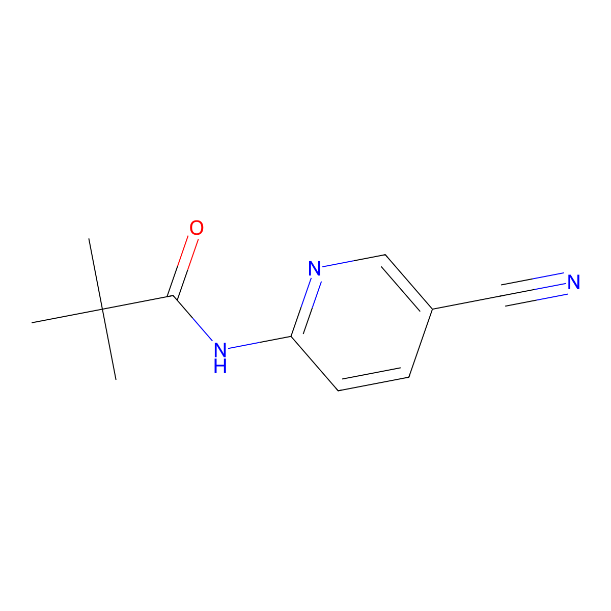 n-(5-Cyanopyridin-2-yl)pivalamide molecular structure, CAS 1045861-07-1