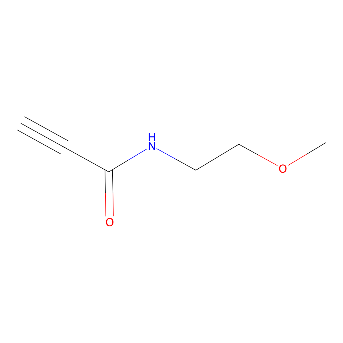 N-(2-Methoxyethyl)prop-2-ynamide molecular structure, CAS 104587-52-2