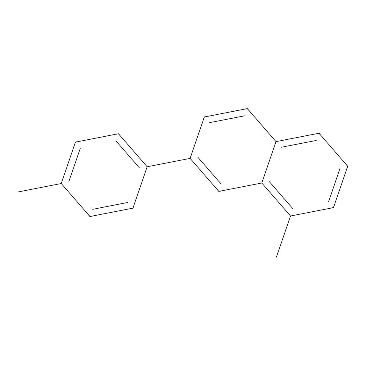 1-Methyl-7-(4-methylphenyl)naphthalene molecular structure, CAS 10460-59-0