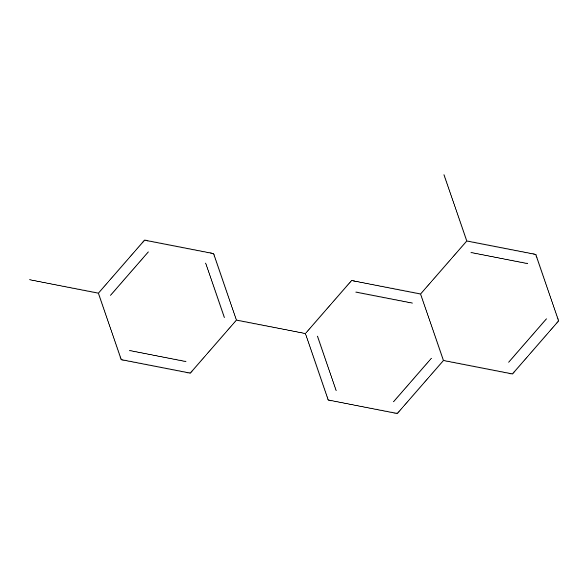 1-Methyl-7-(4-methylphenyl)naphthalene molecular structure, CAS 10460-59-0