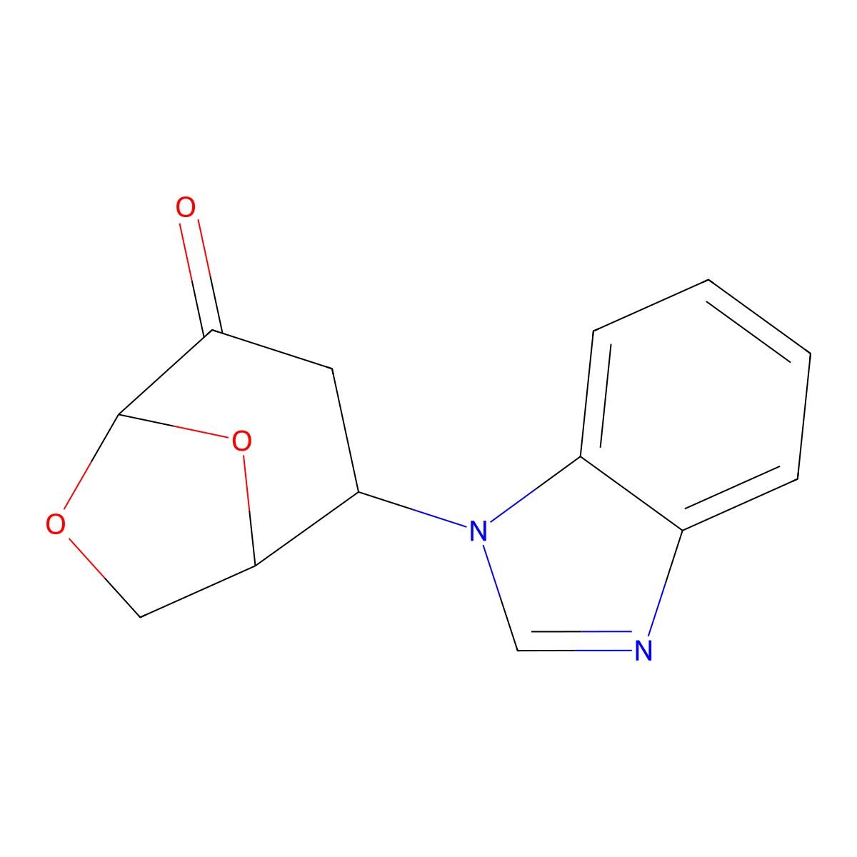 (4S,1R)-4-benzimidazolyl-7,8-dioxabicyclo[3.2.1]octan-2-one molecular structure, CAS 1046046-42-7