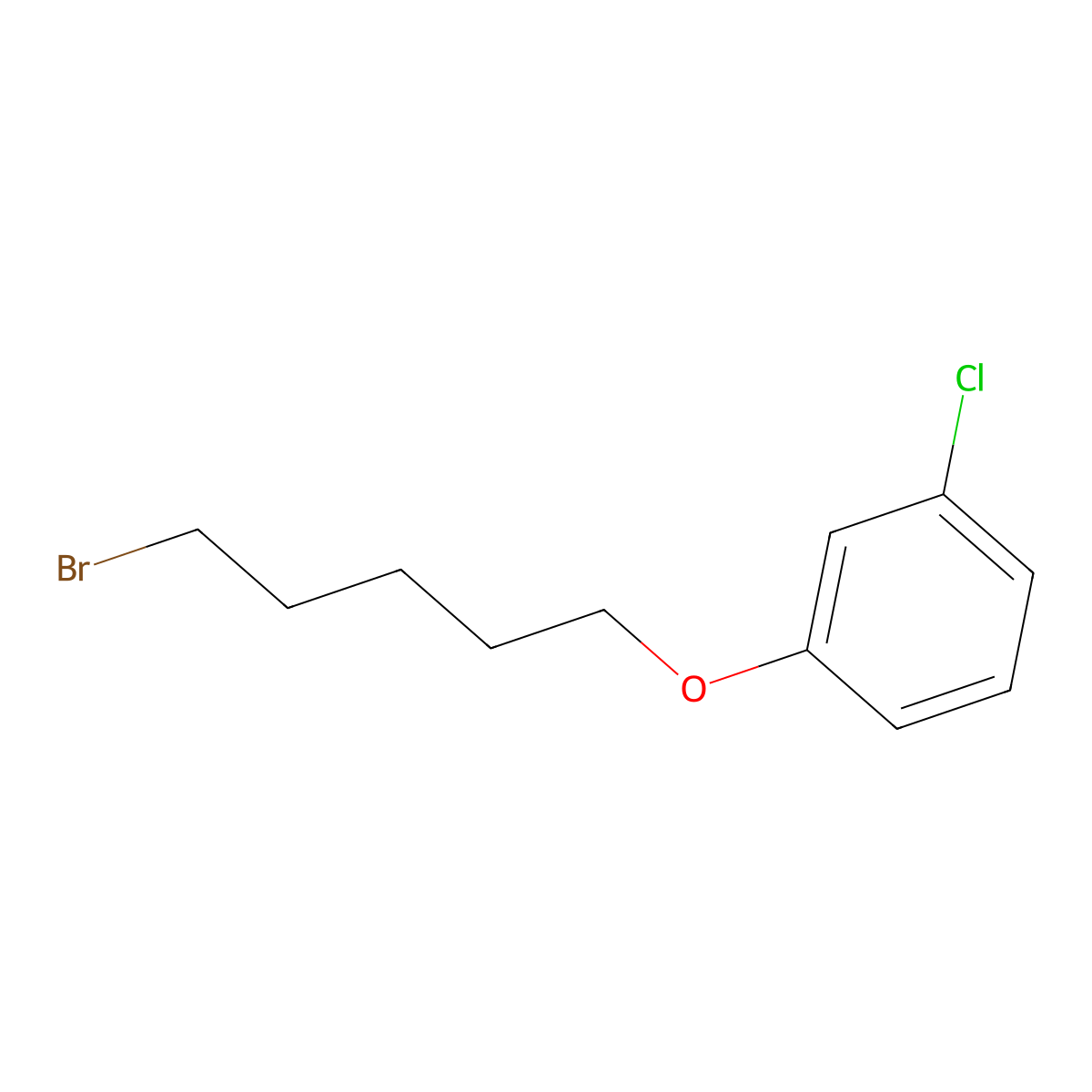 1-((5-Bromopentyl)oxy)-3-chlorobenzene molecular structure, CAS 104605-74-5