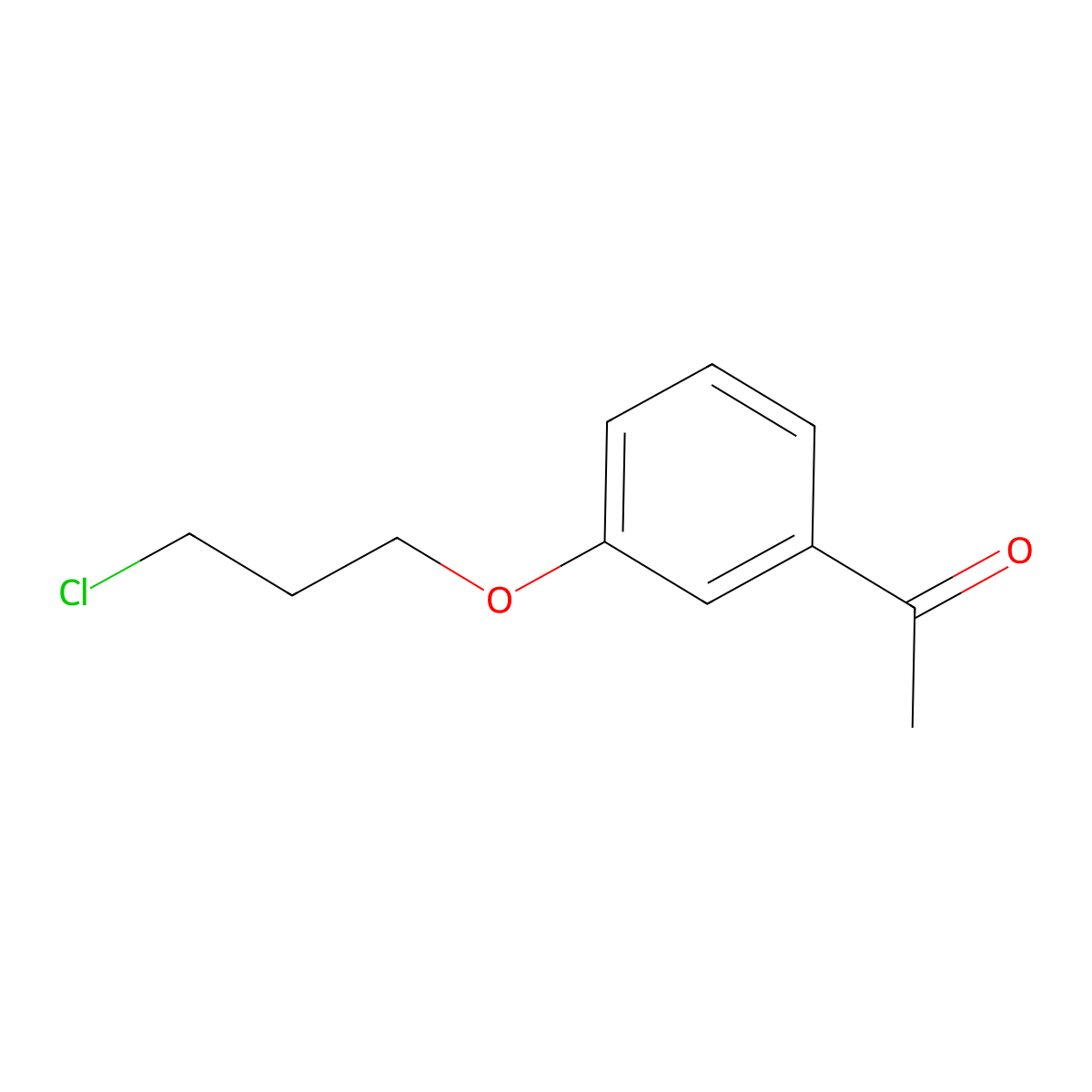 1-[3-(3-Chloropropoxy)phenyl]ethanone molecular structure, CAS 104605-75-6