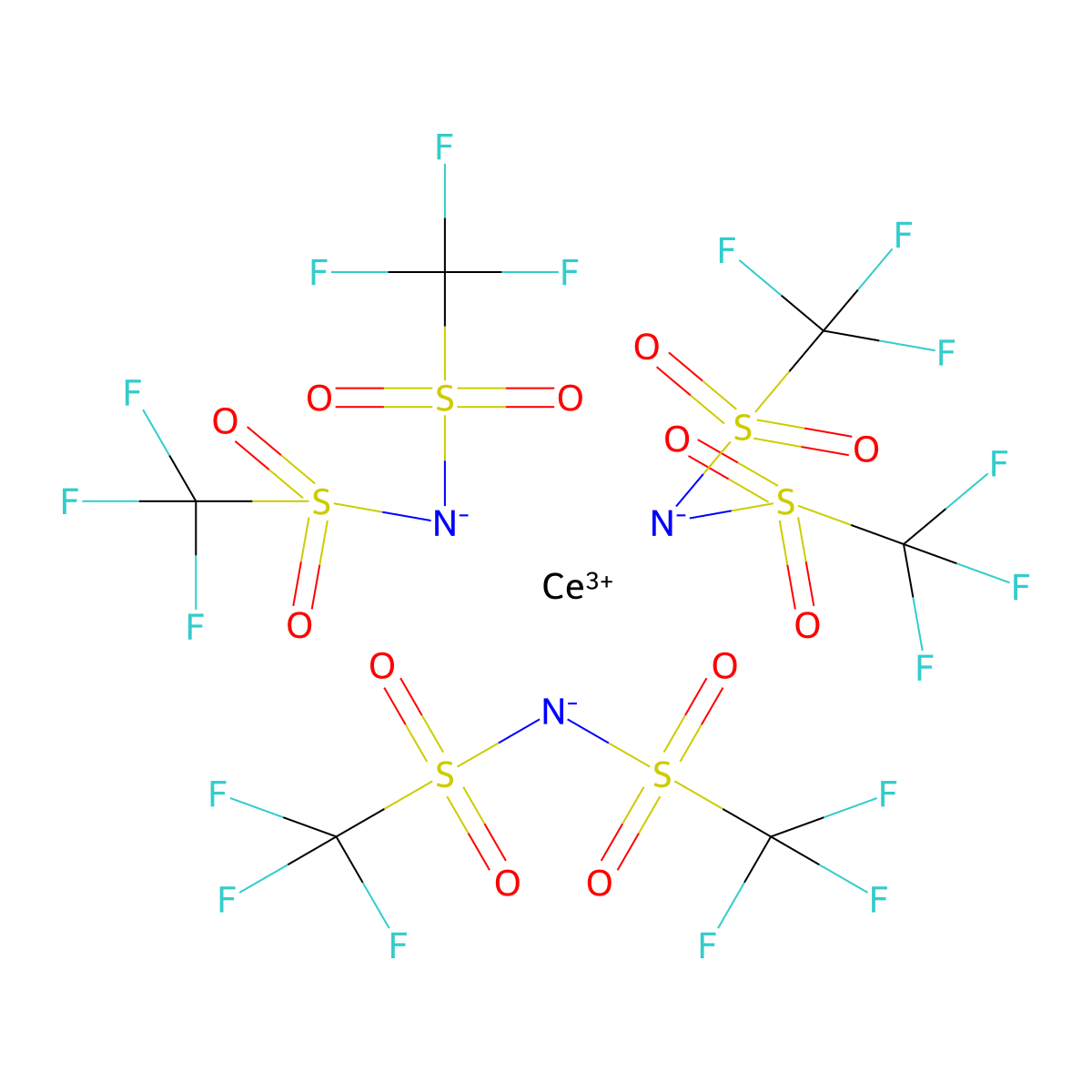 Cerium(III) Bis(trifluoromethanesulfonyl)imide molecular structure, CAS 1046099-39-1