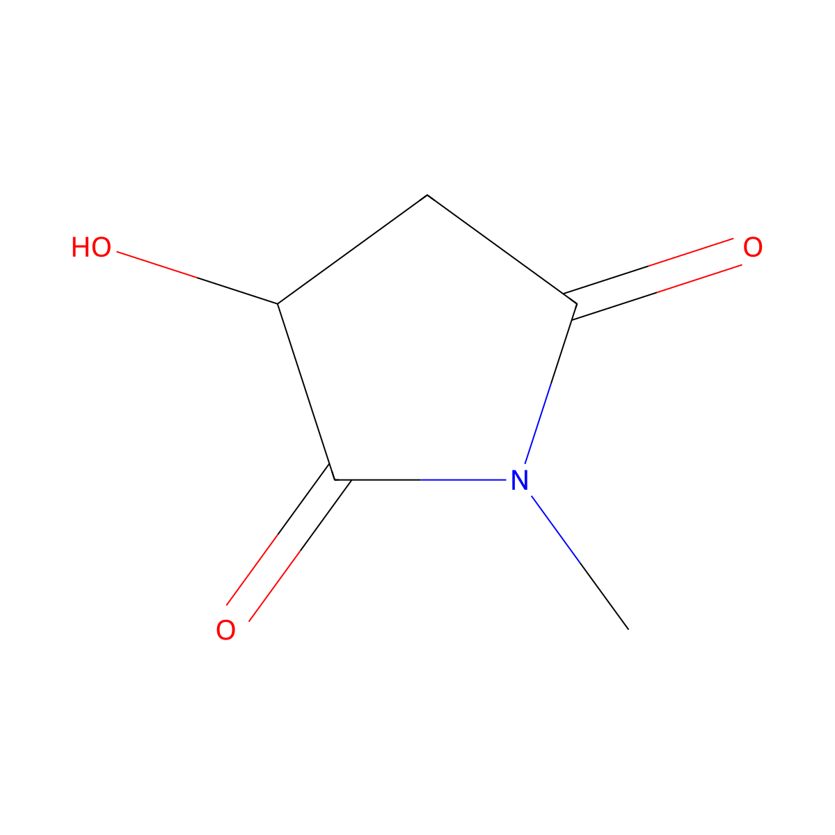 (S)-N-Methylhydroxysuccinimide molecular structure, CAS 104612-35-3