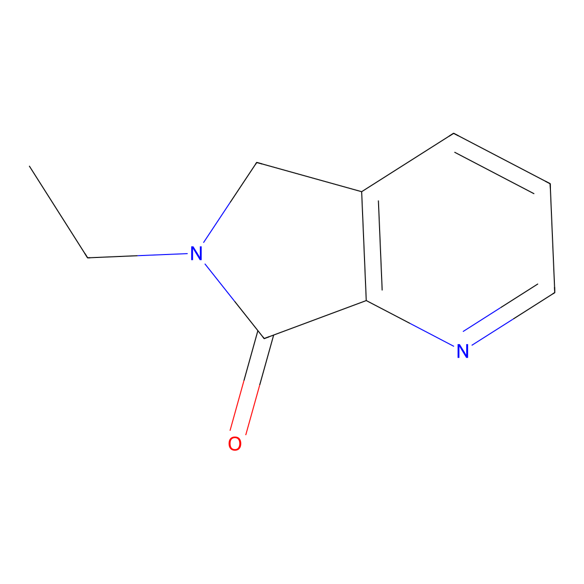 6-ethyl-5H-pyrrolo[3,4-b]pyridin-7(6H)-one molecular structure, CAS 1046121-01-0