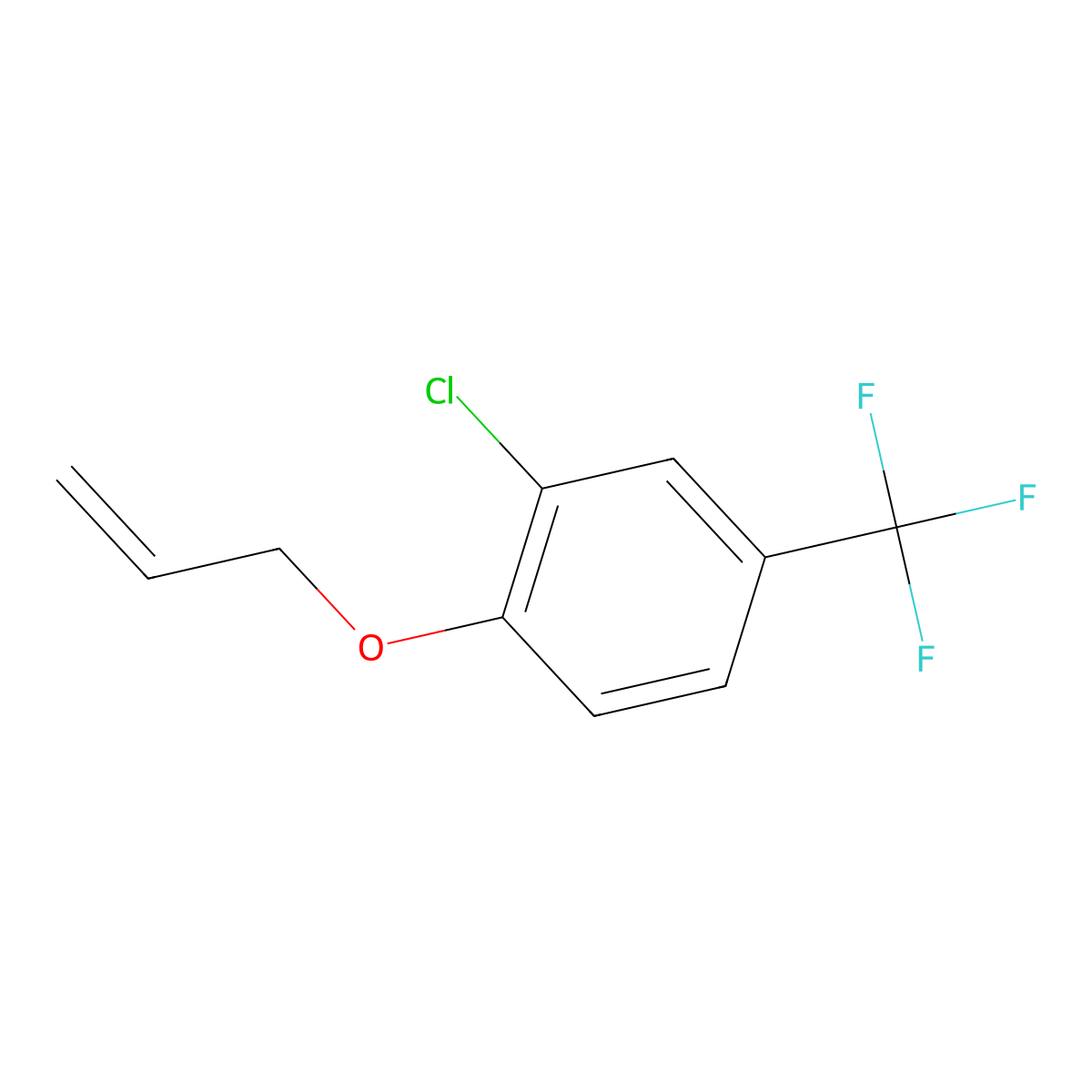 4-Allyloxy-3-chlorobenzotrifluoride molecular structure, CAS 104614-28-0