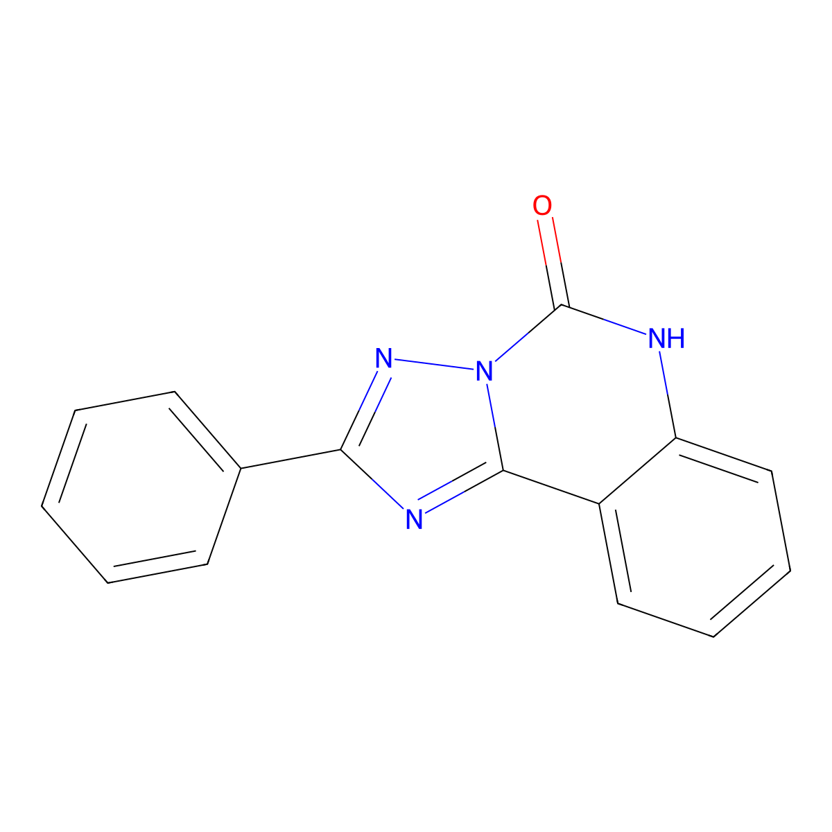 2-phenyl-5H,6H-[1,2,4]triazolo[1,5-c]quinazolin-5-one molecular structure, CAS 104614-81-5