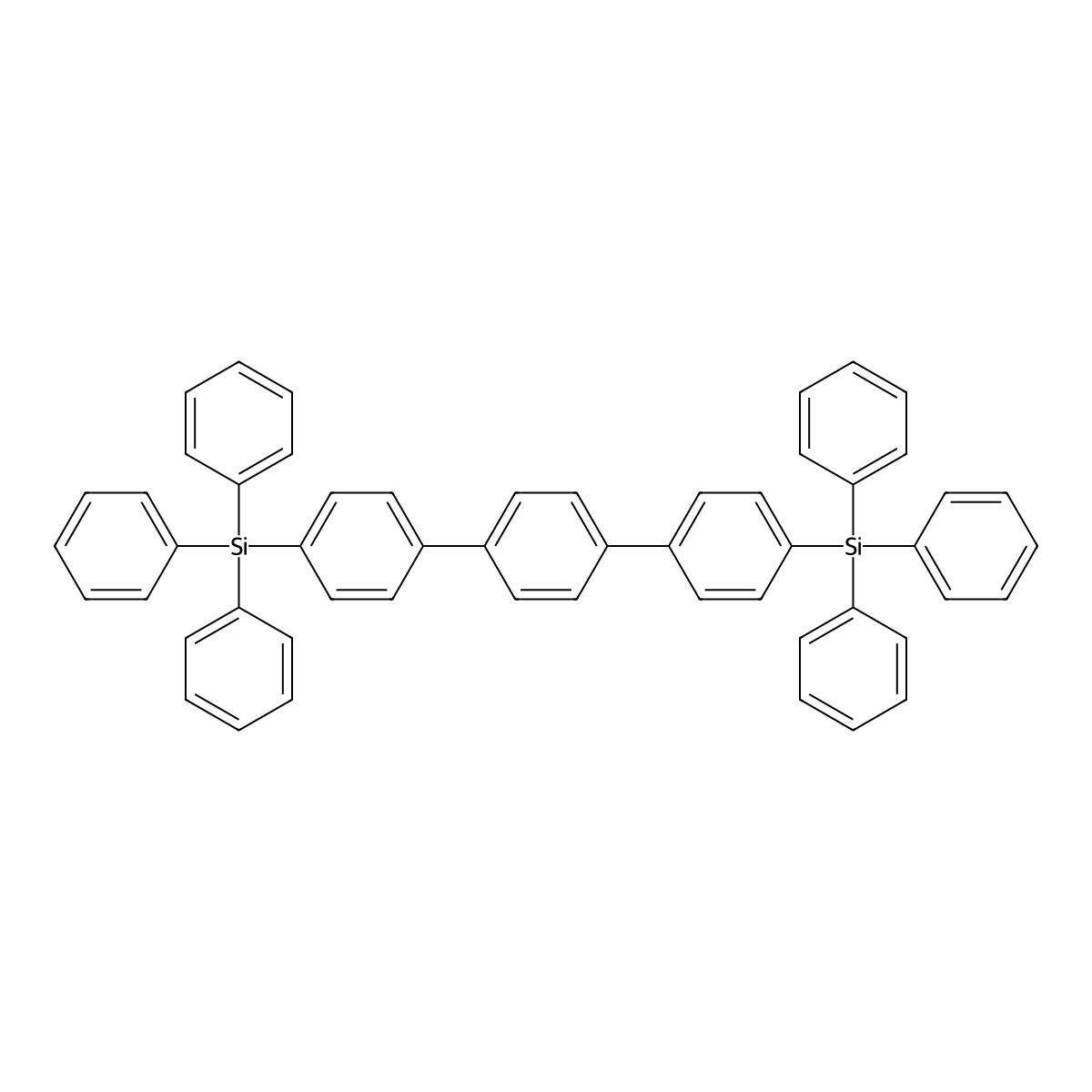 4,4''-Bis(triphenylsilyl)-1,1':4',1''-terphenyl molecular structure, CAS 1046146-39-7