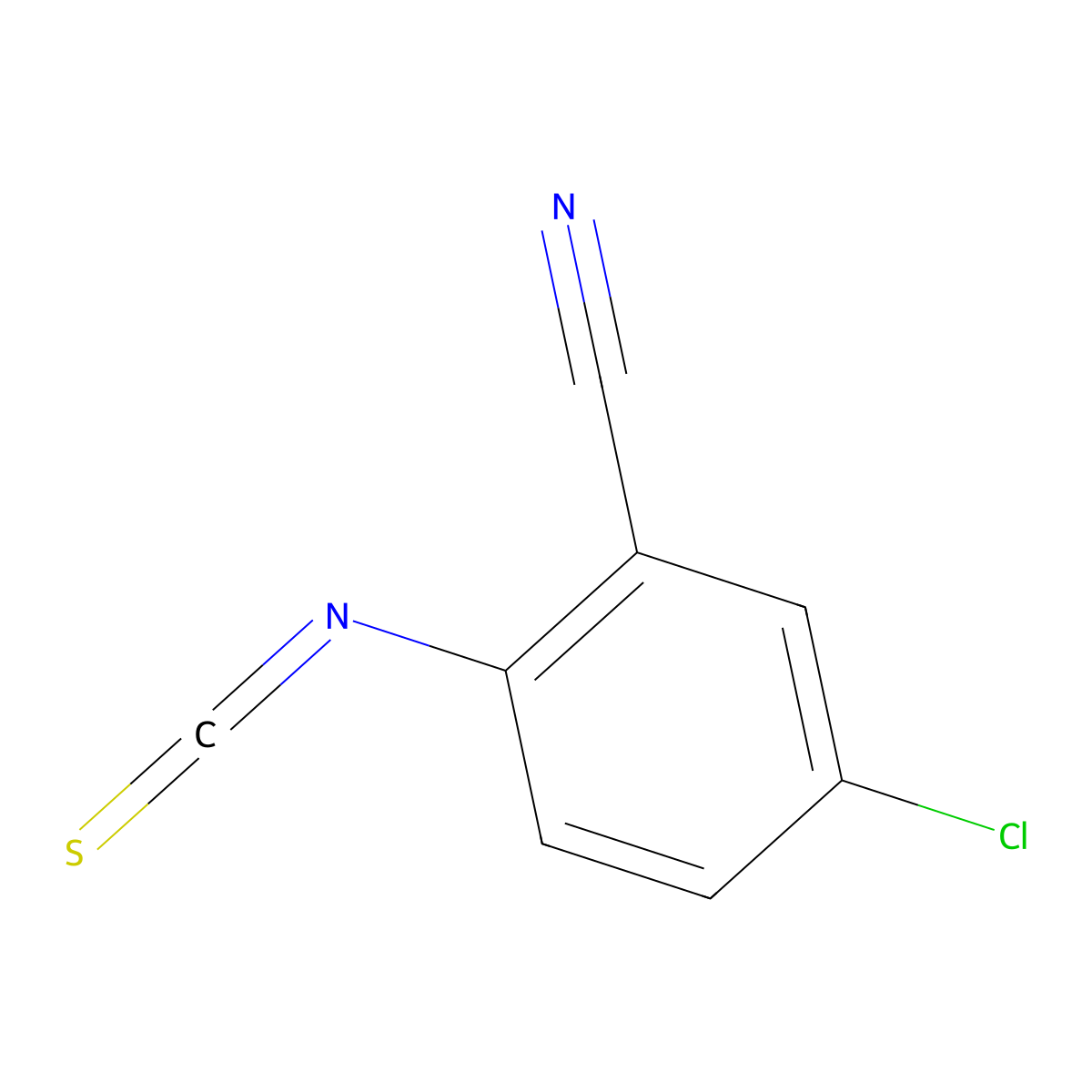 4-Chloro-2-cyanophenylisothiocyanate molecular structure, CAS 104615-78-3
