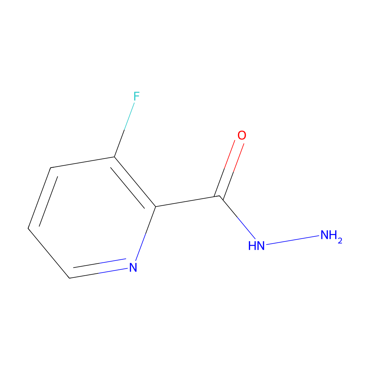 3-Fluoropicolinohydrazide molecular structure, CAS 1046156-06-2