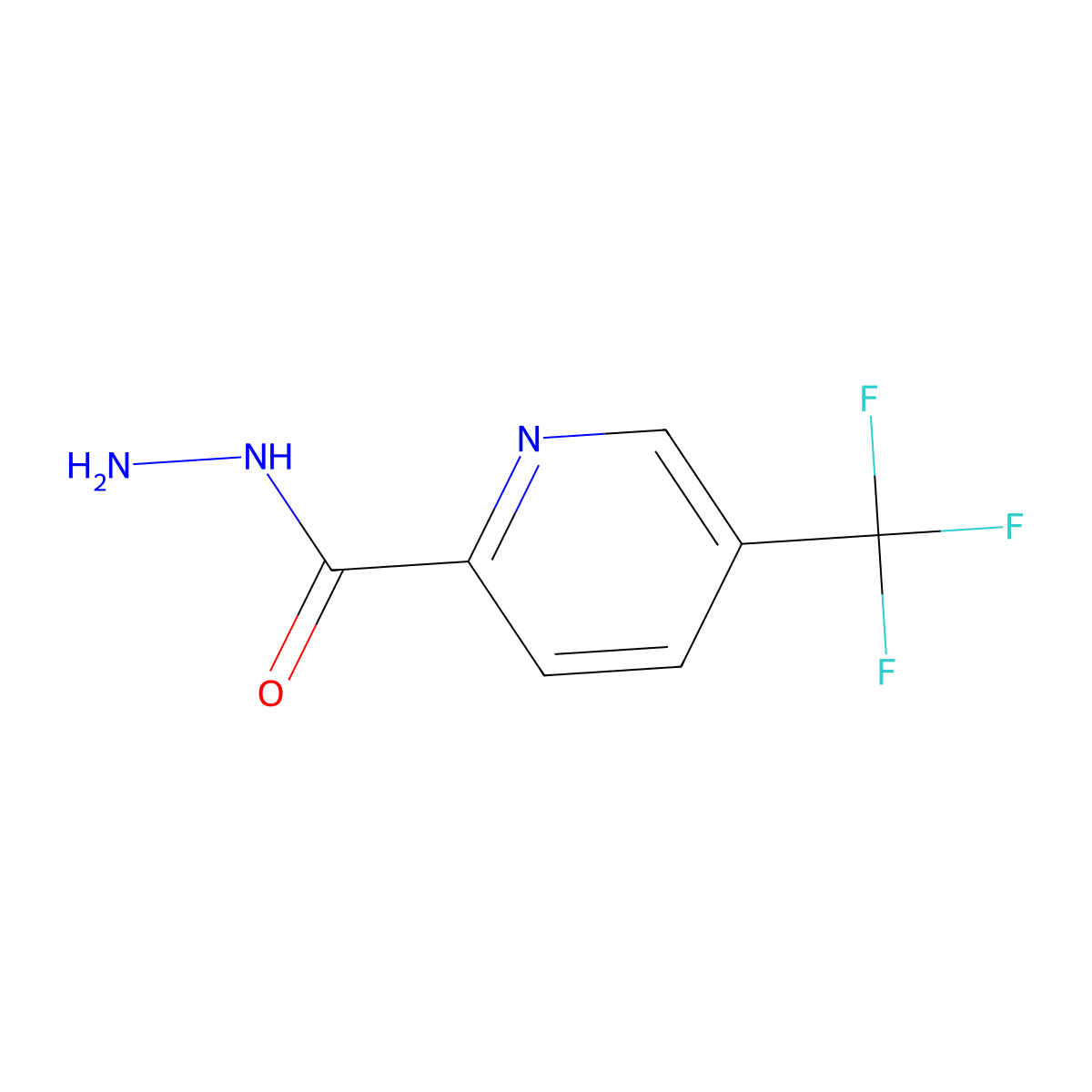 5-(Trifluoromethyl)picolinohydrazide molecular structure, CAS 1046156-31-3