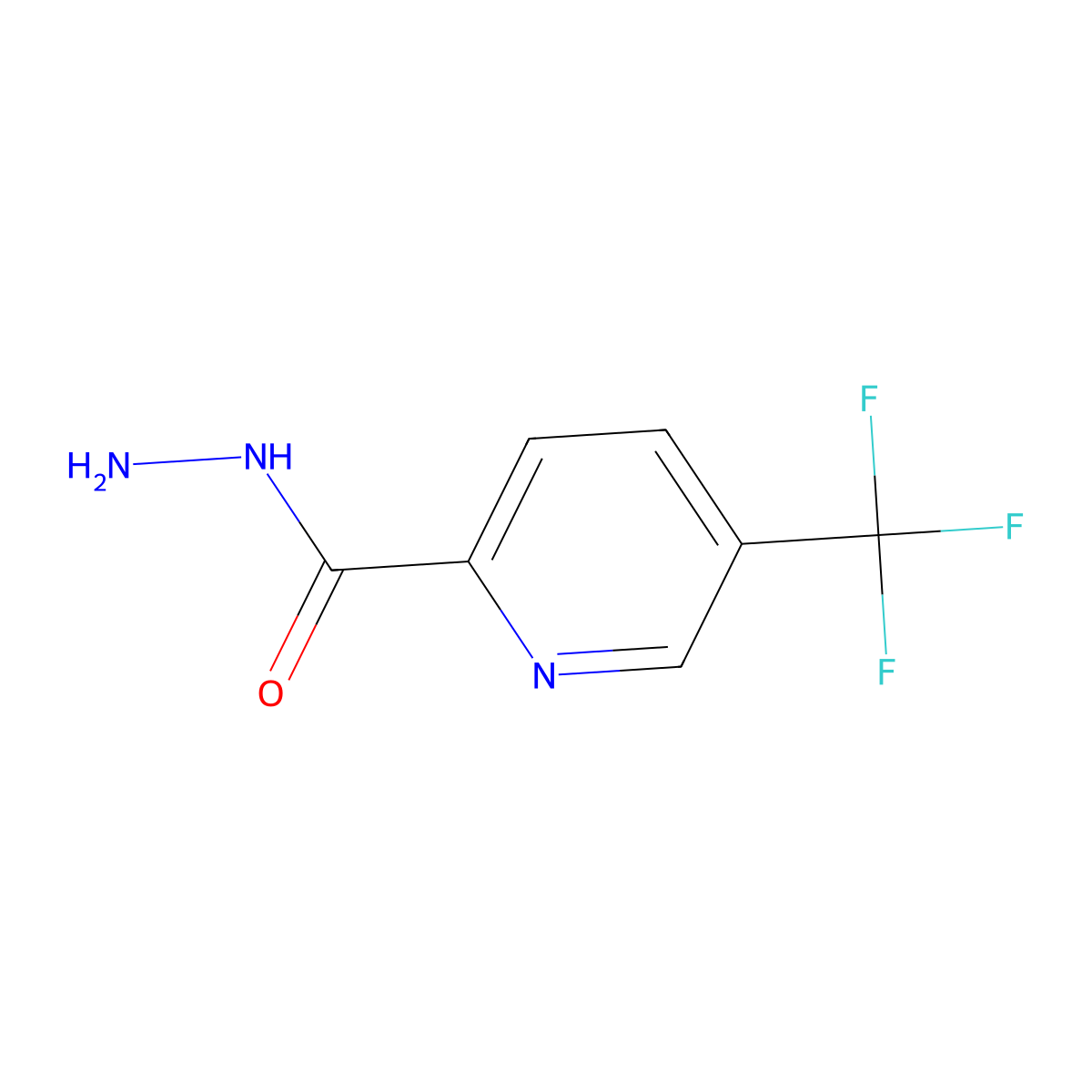 5-(Trifluoromethyl)picolinohydrazide molecular structure, CAS 1046156-31-3