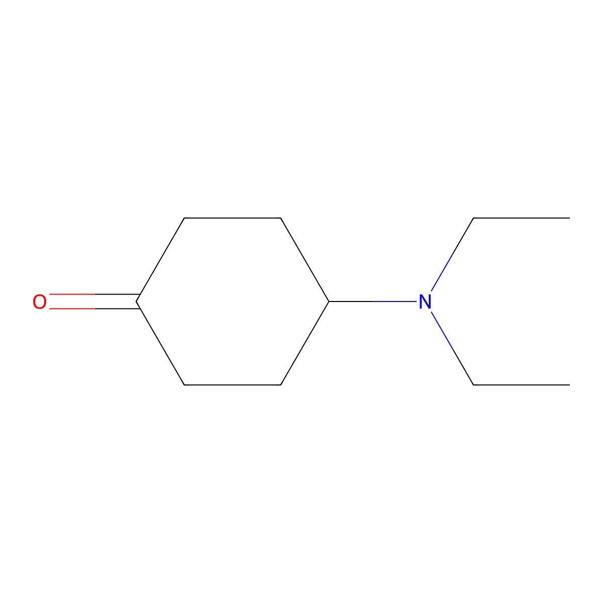 4-(Diethylamino)cyclohexanone molecular structure, CAS 104618-24-8