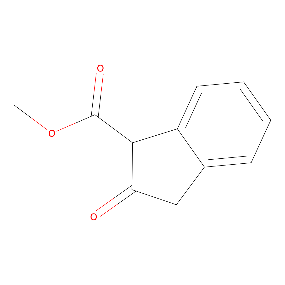 Methyl 2-oxo-1-indanecarboxylate molecular structure, CAS 104620-34-0