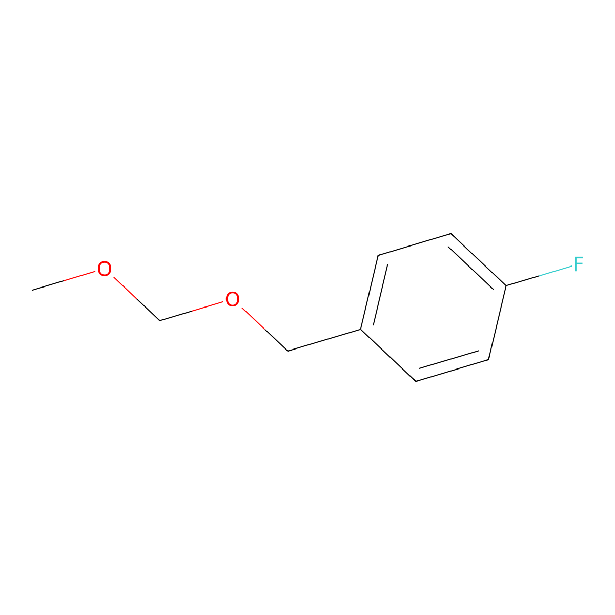 Benzene, 1-fluoro-4-[(methoxymethoxy)methyl]- molecular structure, CAS 104620-55-5