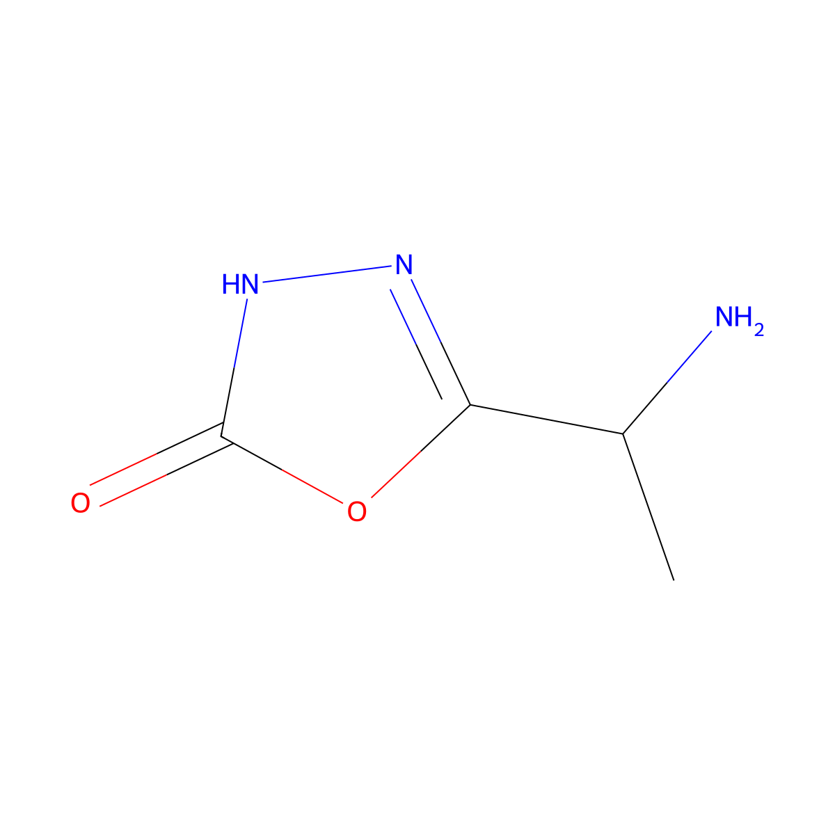 5-[(1R)-1-aminoethyl]-2,3-dihydro-1,3,4-oxadiazol-2-one molecular structure, CAS 1046203-49-9