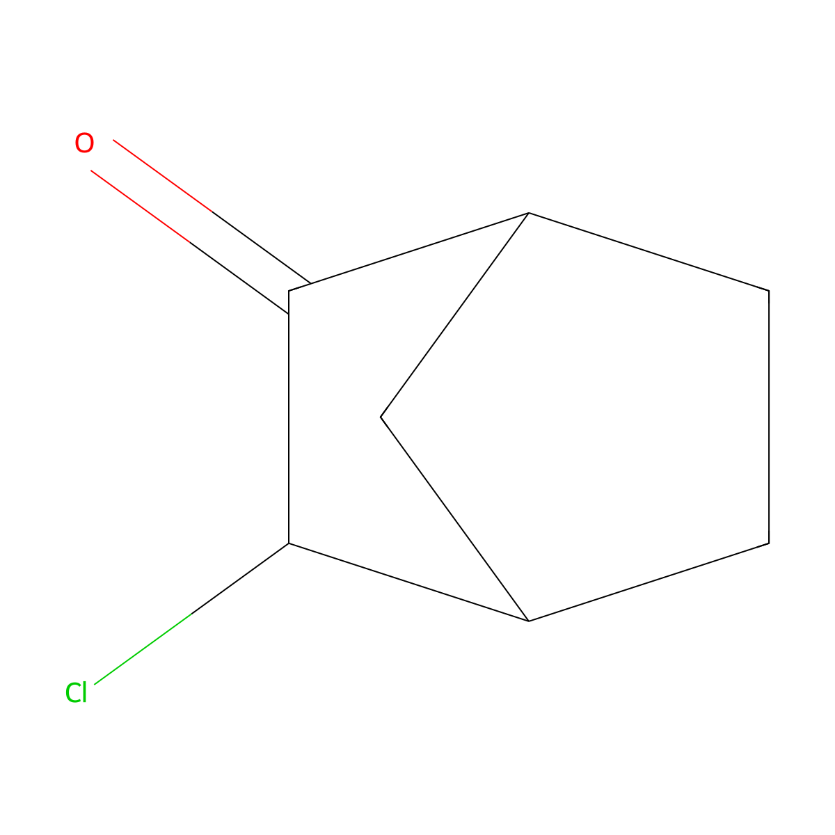 3-Chlorobicyclo(2.2.1)heptan-2-one molecular structure, CAS 10464-71-8