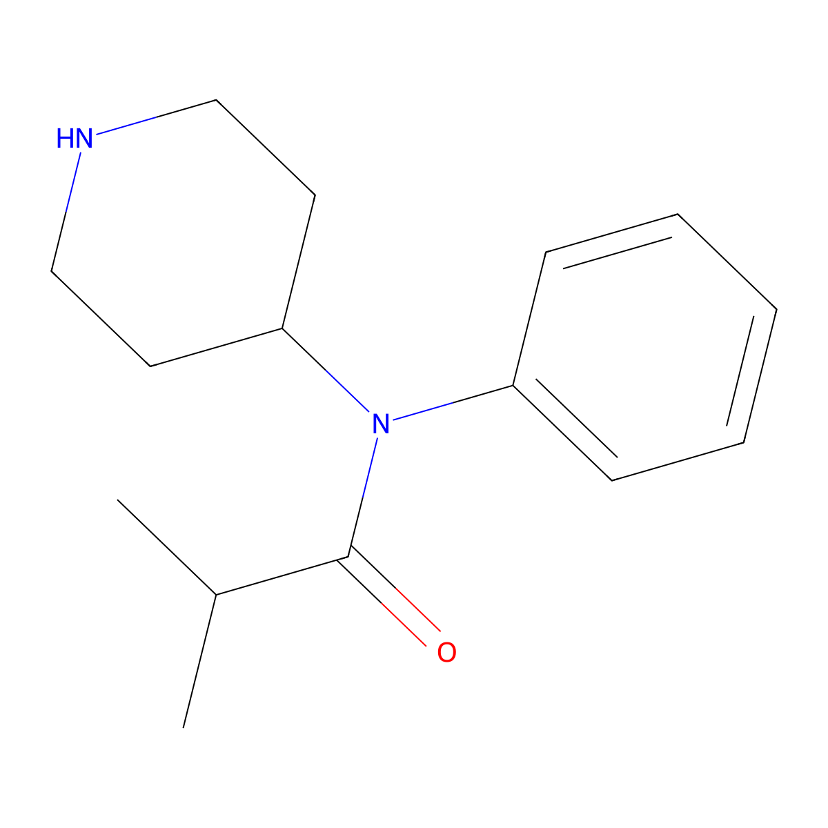 Isobutyryl norfentanyl molecular structure, CAS 1046436-53-6