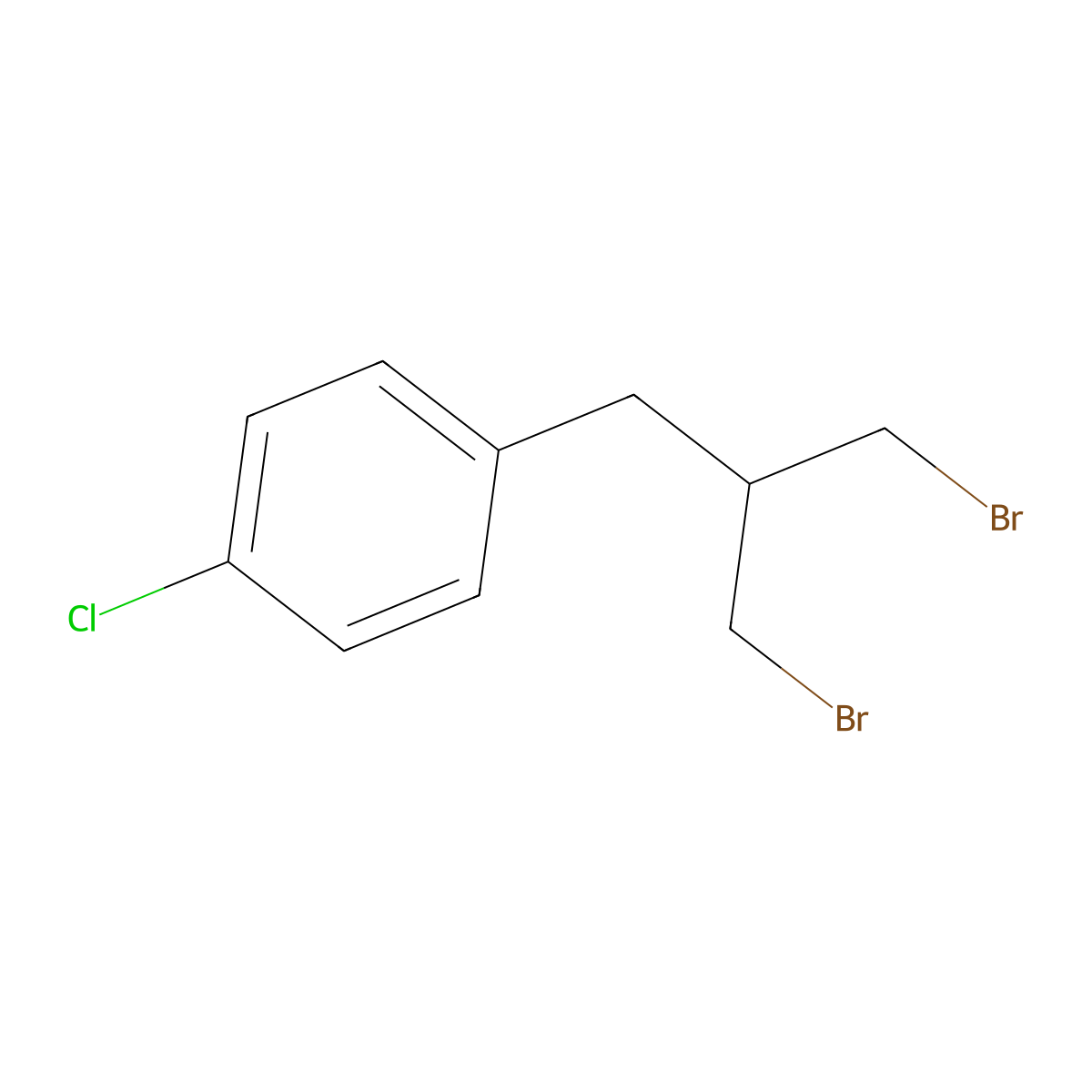 1-(3-Bromo-2-(bromomethyl)propyl)-4-chlorobenzene molecular structure, CAS 1046446-10-9