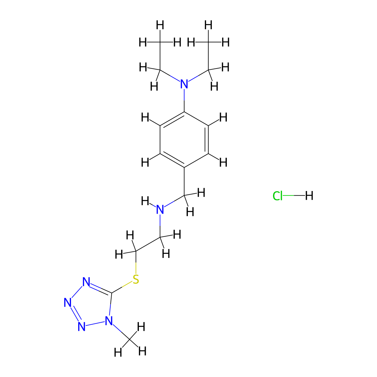 C15H25ClN6S molecular structure, CAS 1046451-40-4