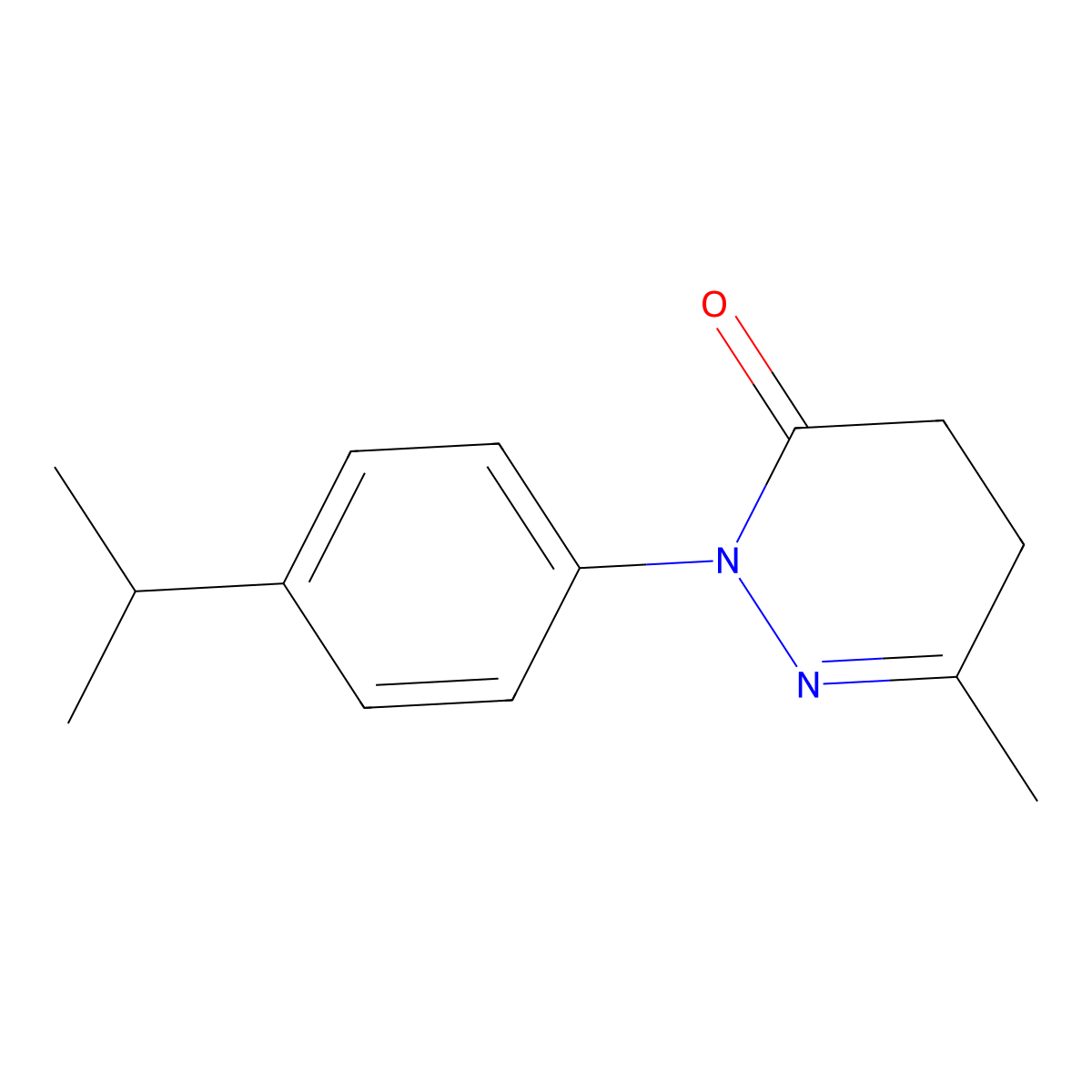 2-(4-Isopropylphenyl)-6-methyl-4,5-dihydropyridazin-3(2H)-one molecular structure, CAS 1046451-53-9