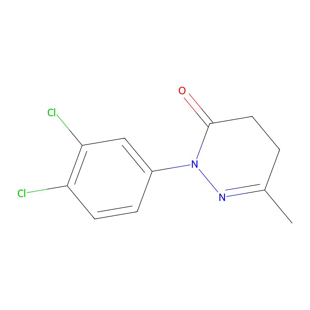 2-(3,4-Dichlorophenyl)-6-methyl-4,5-dihydropyridazin-3(2H)-one molecular structure, CAS 1046451-56-2