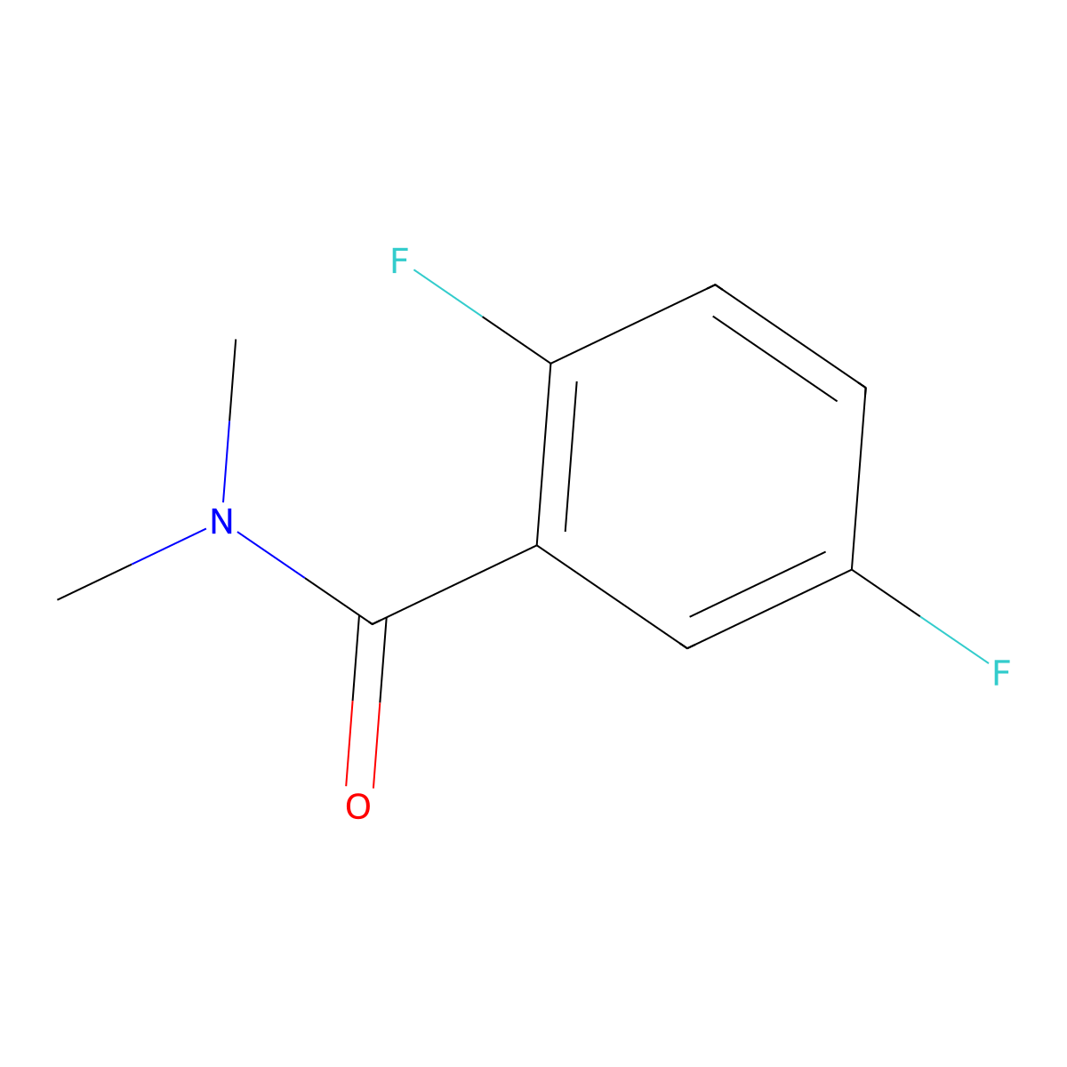2,5-difluoro-N,N-dimethylbenzamide molecular structure, CAS 1046468-37-4