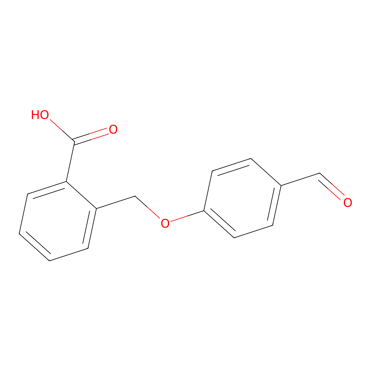 2-[(4-Formylphenoxy)methyl]benzoic acid molecular structure, CAS 1046494-86-3