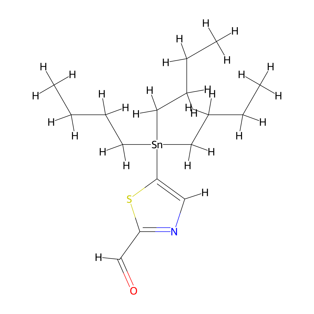 5-(Tributylstannyl)thiazole-2-carbaldehyde molecular structure, CAS 1046498-44-5