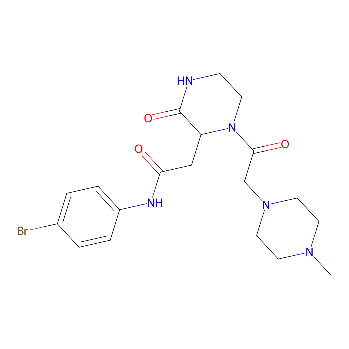 C19H26BrN5O3 molecular structure, CAS 1046498-62-7