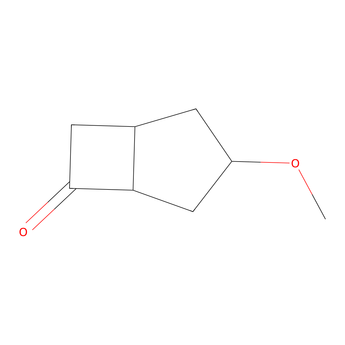 rac-(1R,3S,5R)-3-methoxybicyclo(3.2.0)heptan-6-one molecular structure, CAS 1046499-66-4