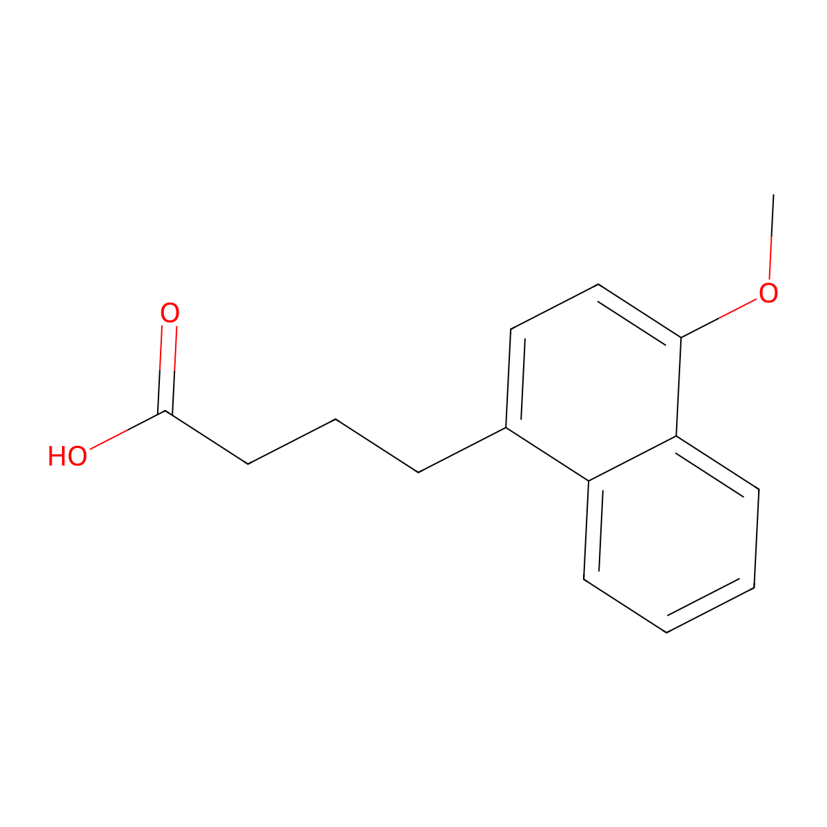 4-(4-Methoxynaphthalen-1-yl)butanoic acid molecular structure, CAS 10465-20-0