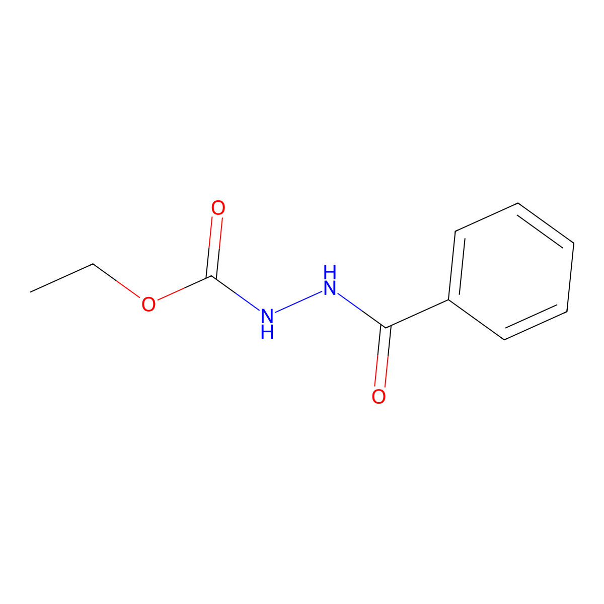 ethyl N-benzamidocarbamate molecular structure, CAS 10465-97-1