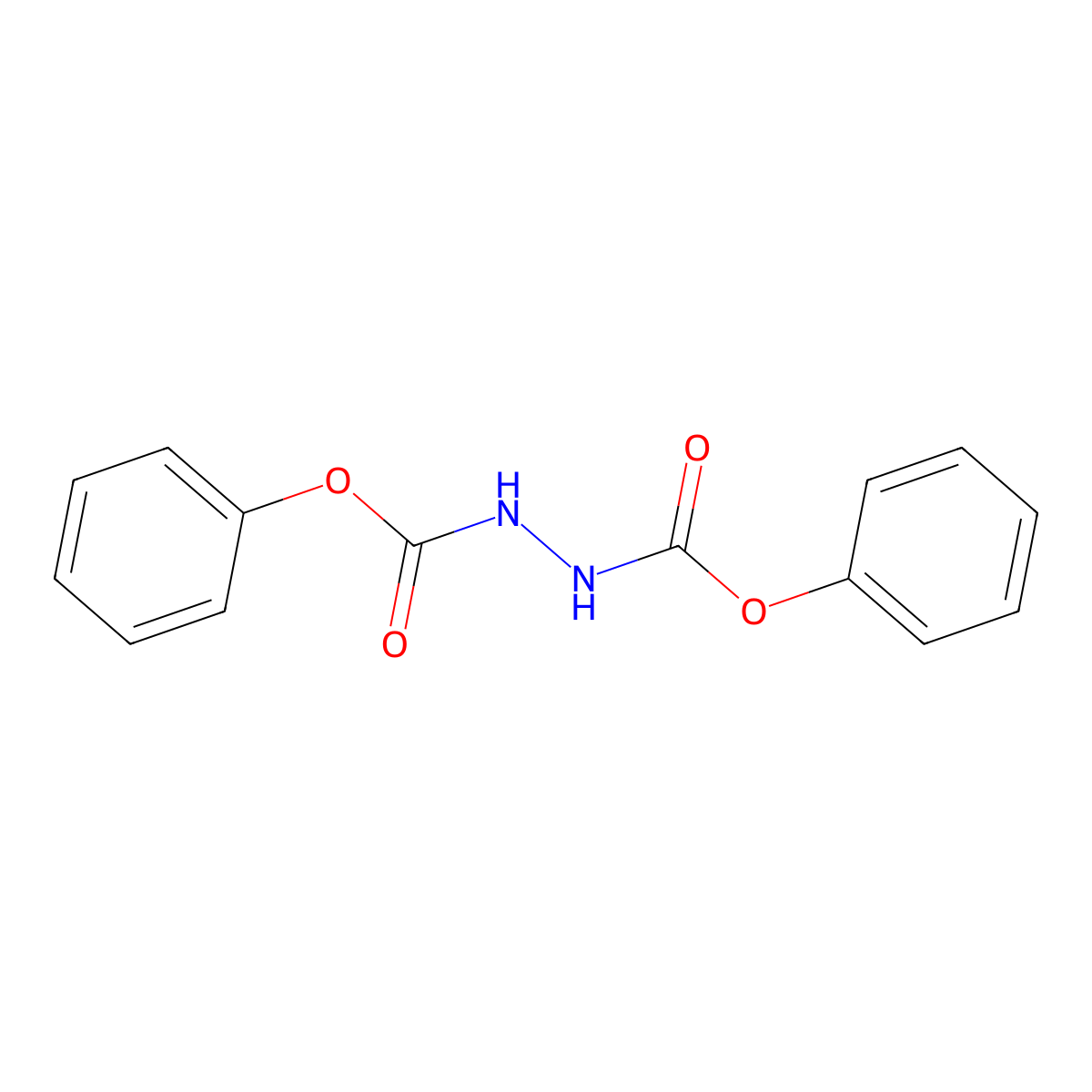 1,2-Bisphenyloxycarbonylhydrazine molecular structure, CAS 10465-98-2