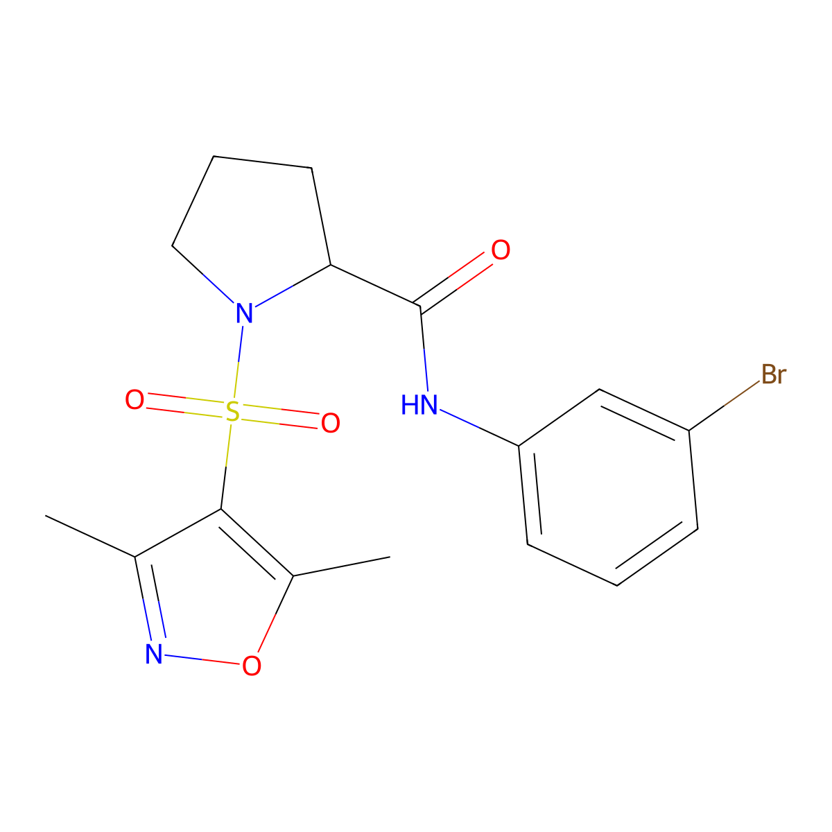 C16H18BrN3O4S molecular structure, CAS 1046529-72-9