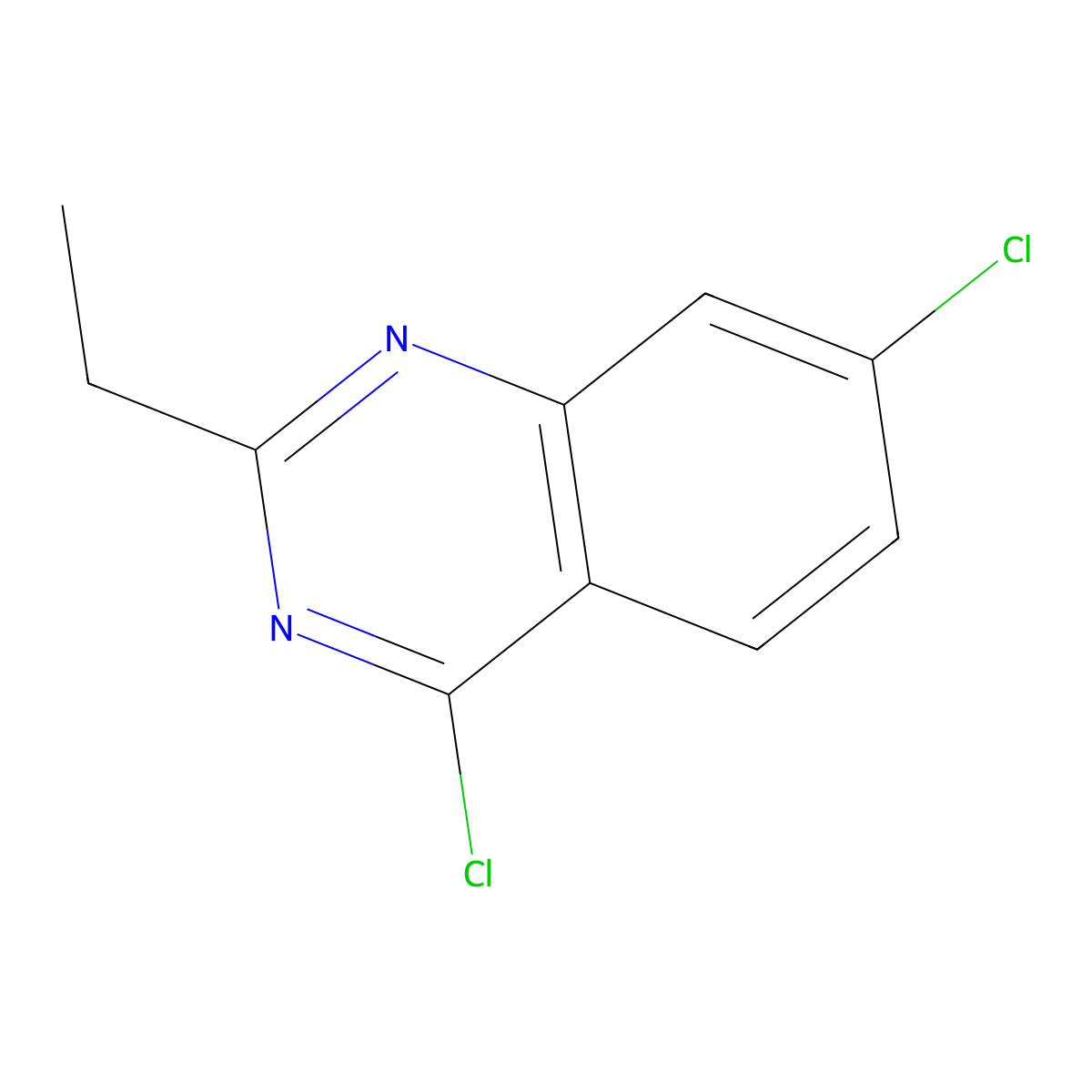 4,7-Dichloro-2-ethylquinazoline molecular structure, CAS 1046580-57-7