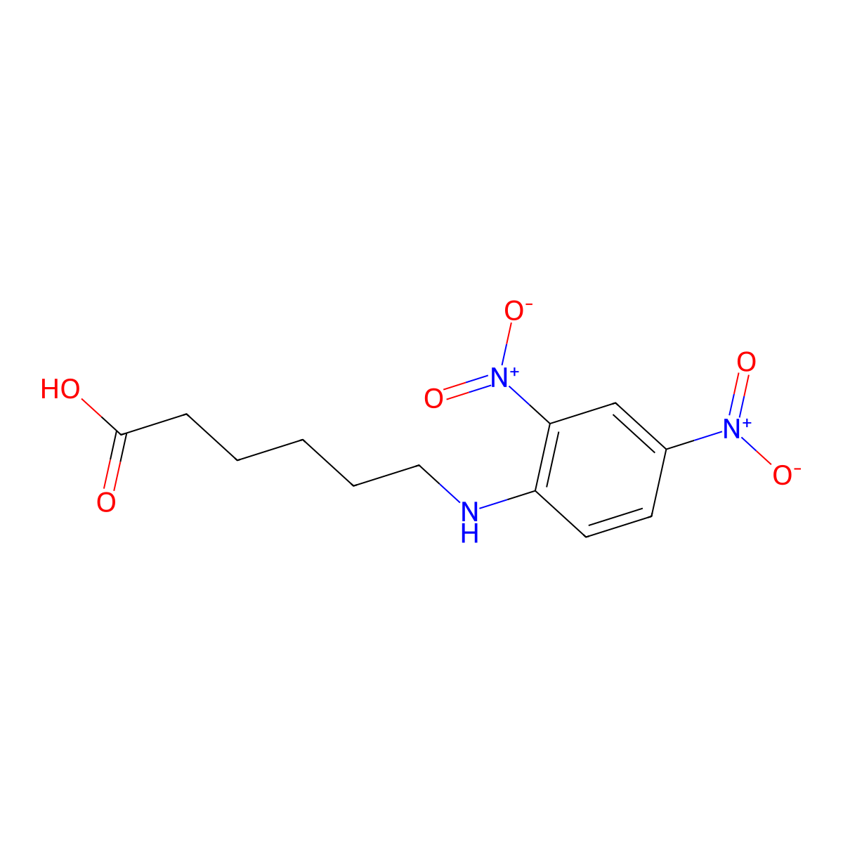 Dinitrophenyl-epsilon-aminocaproic acid molecular structure, CAS 10466-72-5