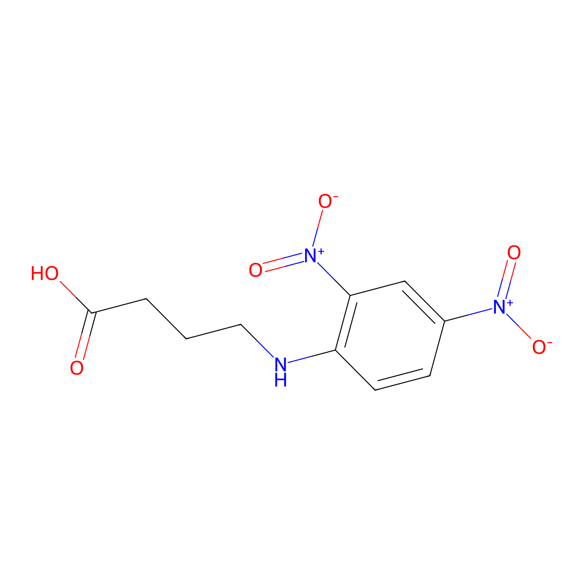 DNP-gamma-aminobutyric acid molecular structure, CAS 10466-75-8