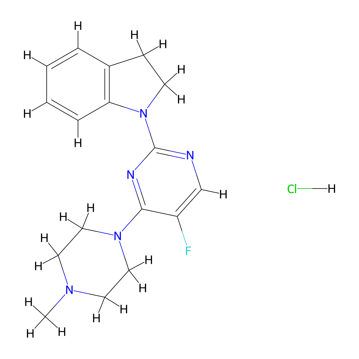 C17H21ClFN5 molecular structure, CAS 1046757-47-4