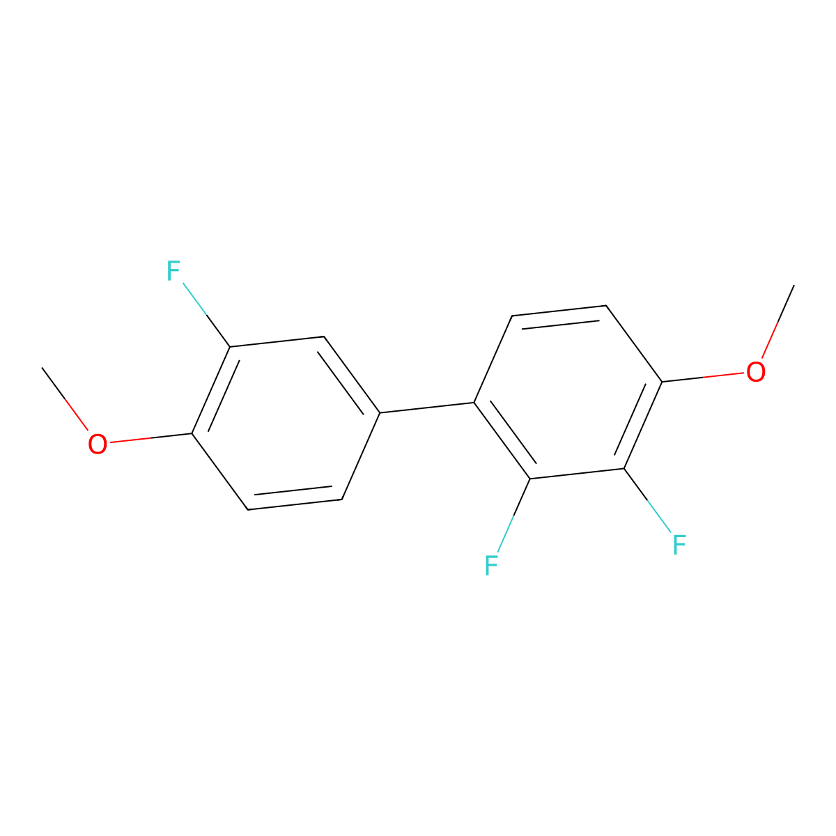 2,3,3'-Trifluoro-4,4'-dimethoxy-1,1'-biphenyl molecular structure, CAS 1046758-86-4