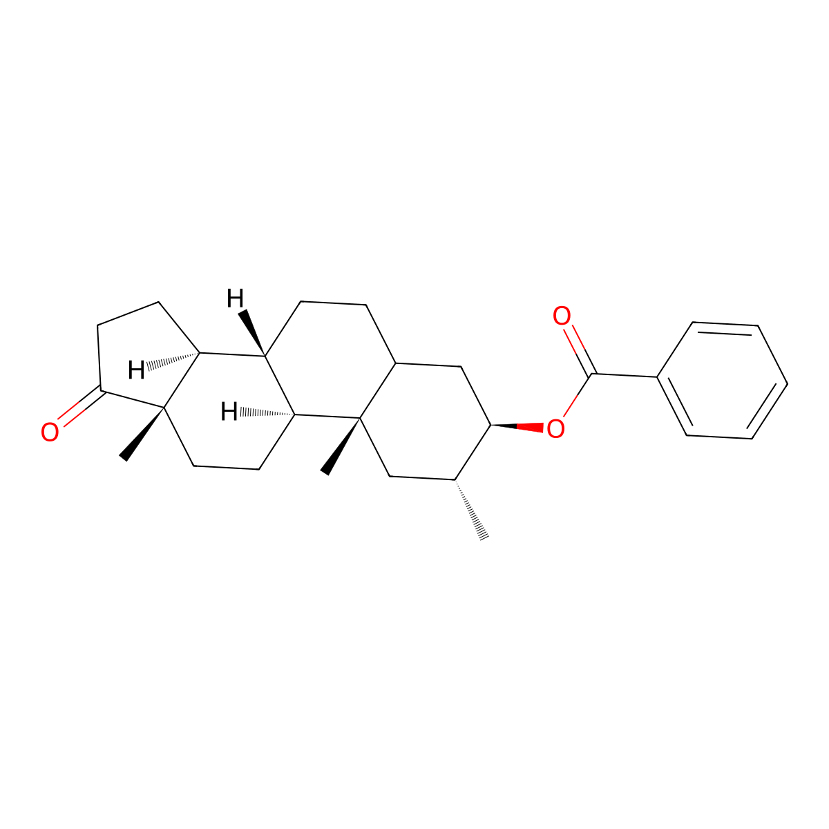 [(2R,3R,8R,9S,10S,13S,14S)-2,10,13-trimethyl-17-oxo-1,2,3,4,5,6,7,8,9,11,12,14,15,16-tetradecahydrocyclopenta[a]phenanthren-3-yl] benzoate molecular structure, CAS 1046762-43-9